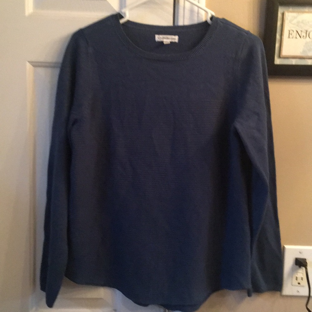Croft and Barrow navy blue sweater